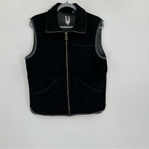 Howe No 65 Creative Workforce Utility Zip Up Black Camo Vest NWT Medium